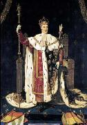 Jean Auguste Dominique Ingres Portrait of the King Charles X of France in coronation robes oil painting reproduction